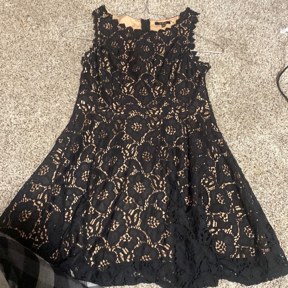 black lace dress